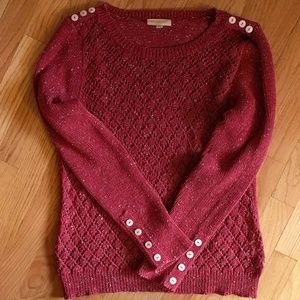 Modcloth Impromptu Photoshoot Sweater in Garnet